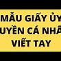 Thừa Ủy Quyền Trong Tiếng Anh Là Gì