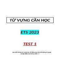 Từ Vựng Ets 2023